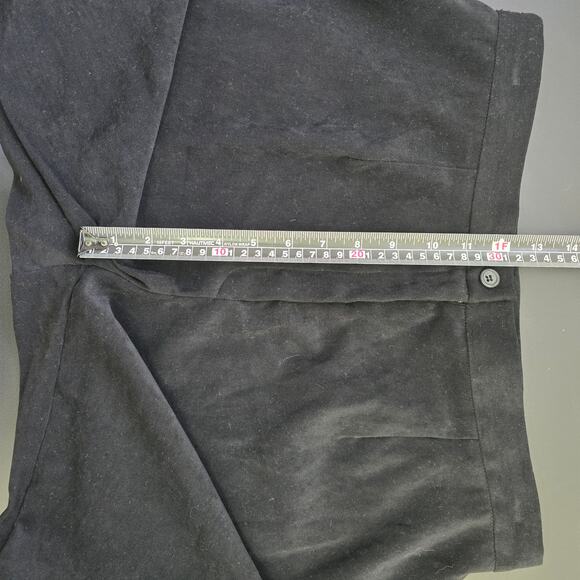 Requirements Pants Womens Plus Size 14 Black Microfiber Suede Gothic Minimalist - Picture 6 of 10